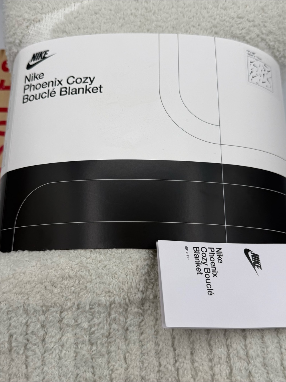 Nike Phoenix Cozy Boucle Blanket 69”Wx77”L  HQ6917-039 $150 NWT

New
